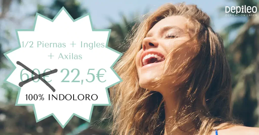 Promoción de depilación láser SHR en Depileo Lorca: medias piernas, ingles y axilas por solo 22,50€.