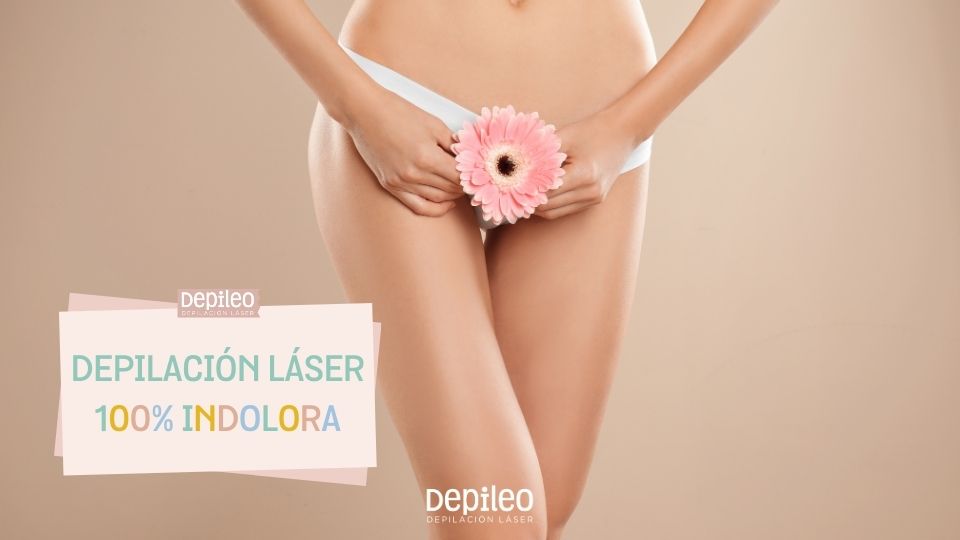 Mujer recibiendo un tratamiento de depilación láser indoloro en las ingles con tecnología avanzada. Depilación láser indolora en ingles con tecnología avanzada SHR en Depileo.