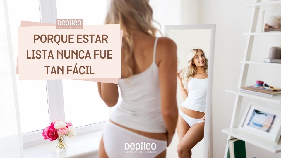 Imagen promocional destacando la oferta de depilación láser en ingles para mujeres en Depileo. Promoción de bienvenida para depilación láser en ingles: zona gratis y 50% de descuento en Depileo.