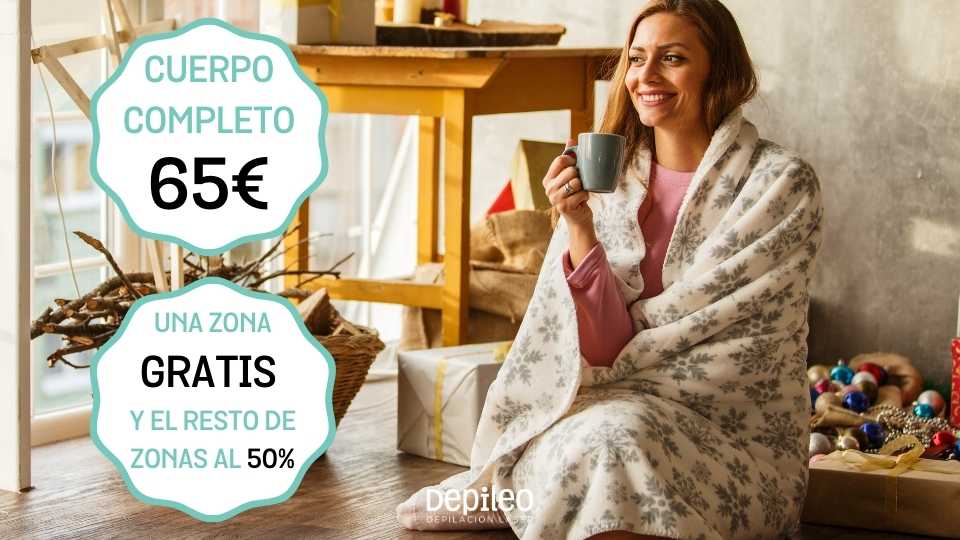 Oferta de invierno en depilación láser SHR en Depileo para una piel suave y sin vello.