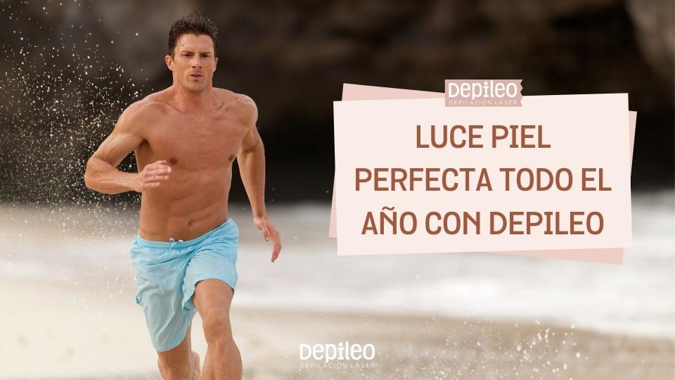 Depilación láser pecho y abdomen en Depileo, con centros en Murcia, Cartagena, Lorca y Alicante. Hombre con pecho y abdomen depilados tras una sesión de depilación láser en Depileo, disponible en Murcia, Cartagena, Lorca y Alicante.