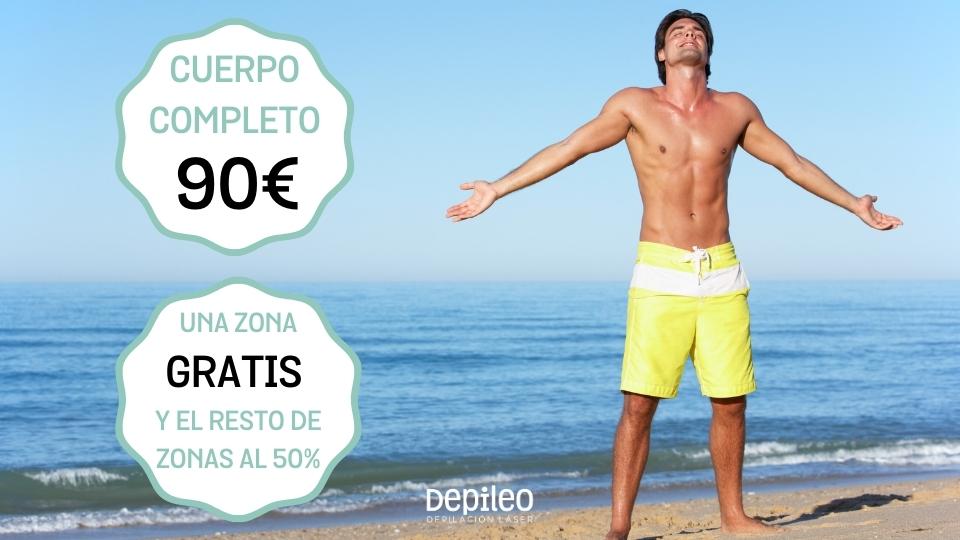 El mejor centro de depilación láser para pecho y abdomen: Depileo Murcia, Cartagena, Lorca y Alicante. Hombre con pecho y abdomen depilados tras un tratamiento en el mejor centro de depilación láser, Depileo, con sedes en Murcia, Cartagena, Lorca y Alicante.
