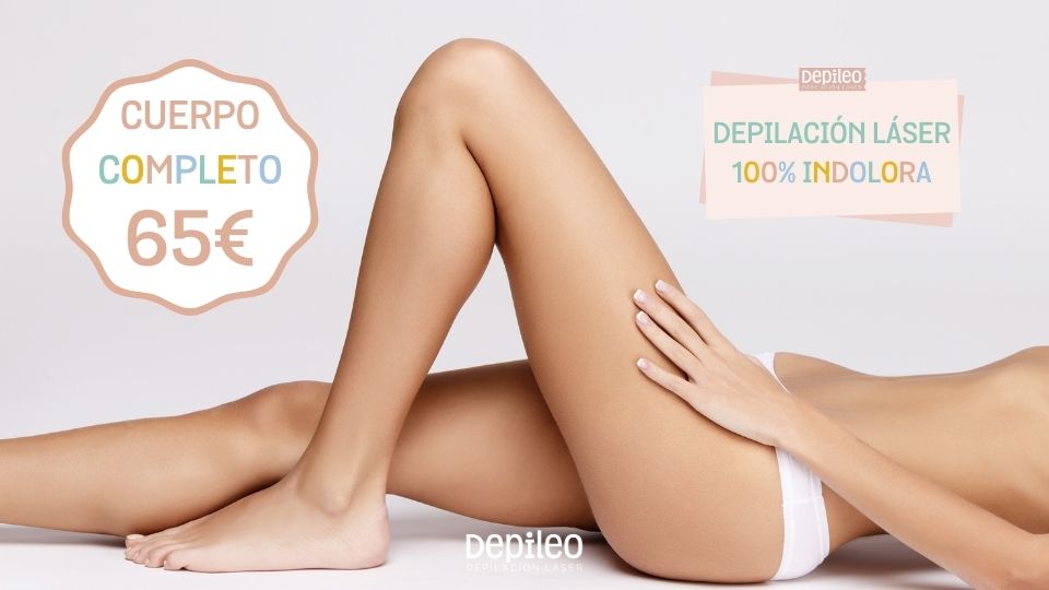 Depilación láser indolora y económica en Alicante - Promoción cuerpo completo 65€ en Depileo. Depilación láser SHR Indolora en Depileo Alicante